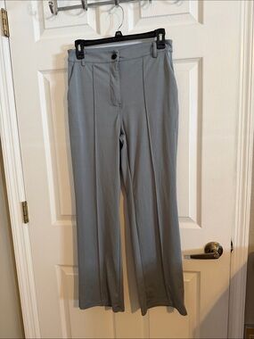 Women's Wide-Leg Pull-On Pants - Light Gray